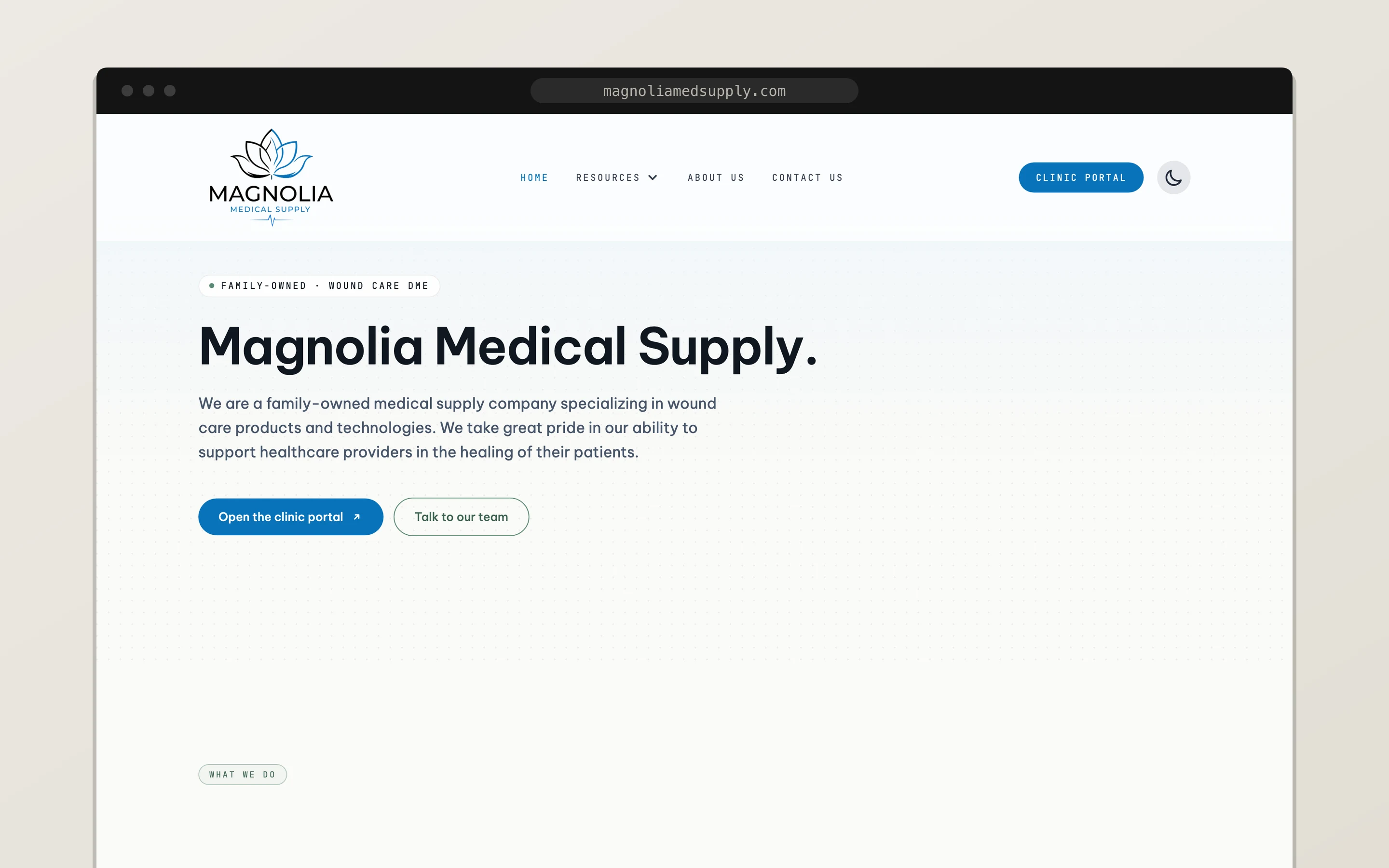 Magnolia Medical Supply project