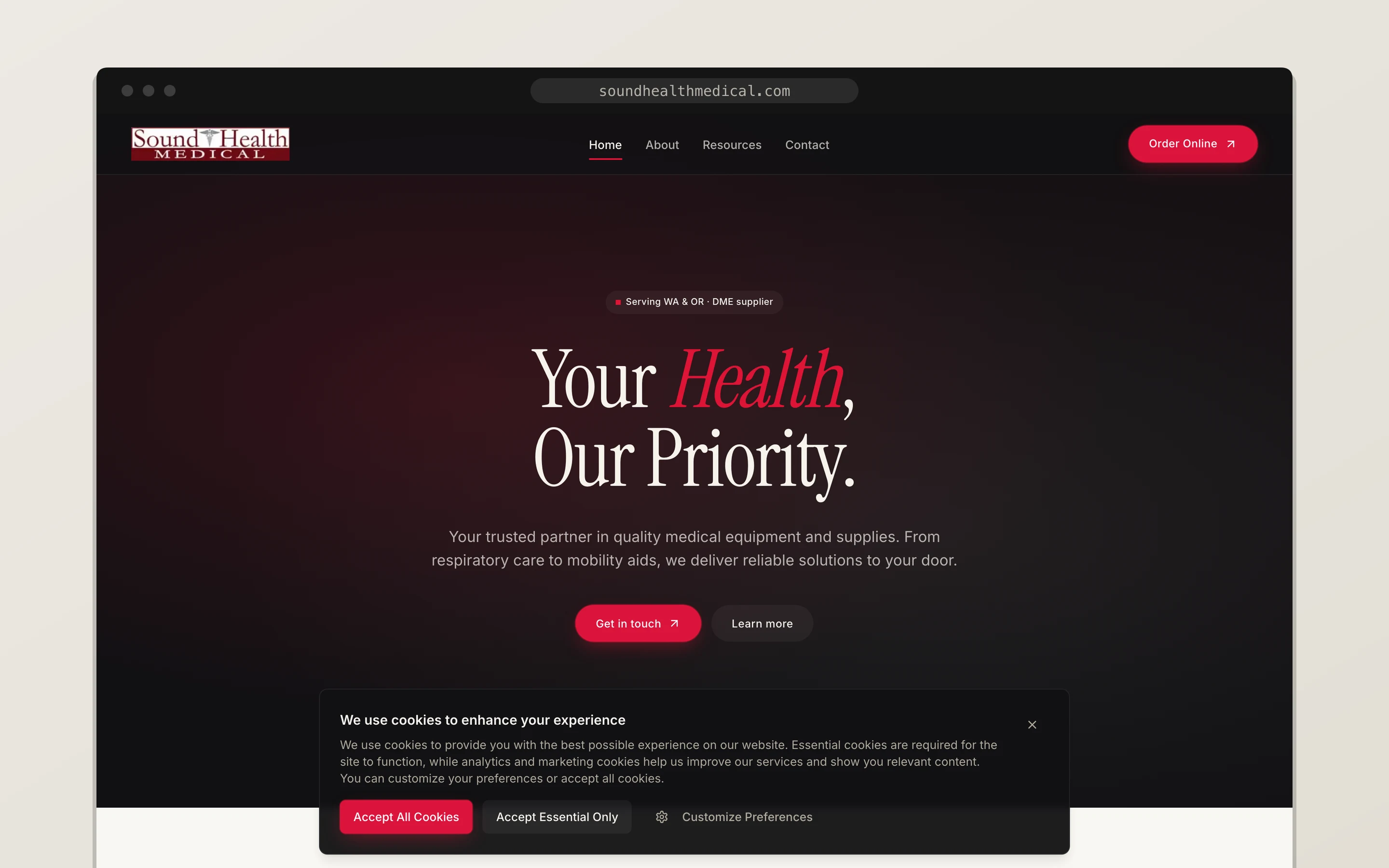 Sound Health Medical project